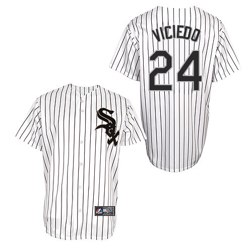 Dayan Viciedo #24 Youth Baseball Jersey-Chicago White Sox Authentic Home White Cool Base MLB Jersey